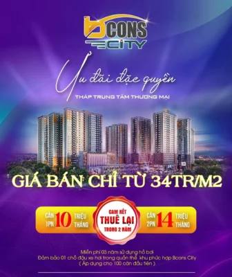 Bảng giá bán dự án Bcons City