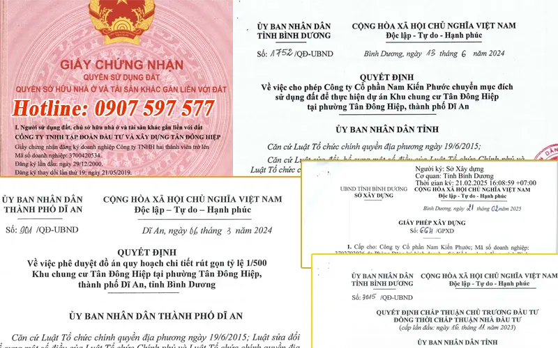 Full bộ pháp lý dự án Bcons Solary